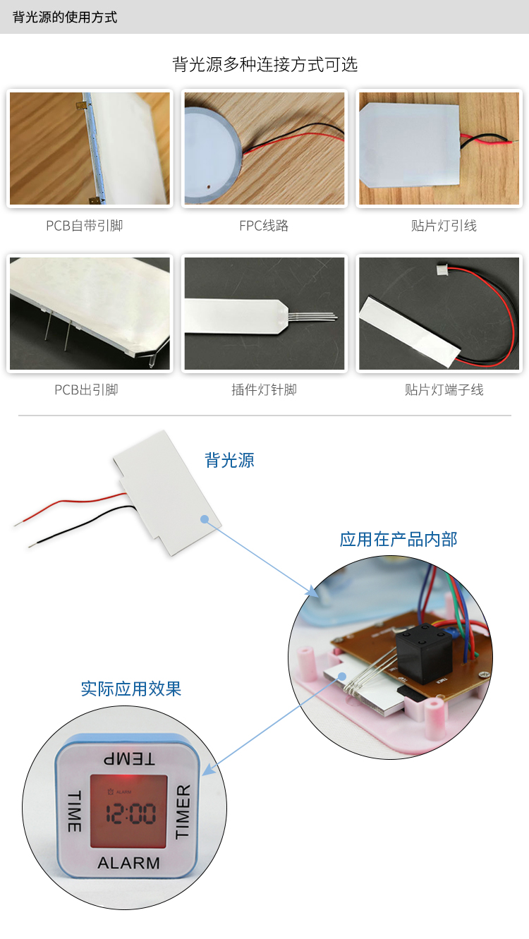 背光源连接方式