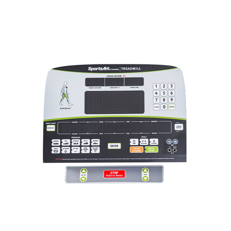 定制OEM服务工厂销售生产厂家家用简易跑步机控制面板薄膜开关